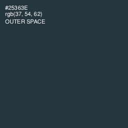 #25363E - Outer Space Color Image